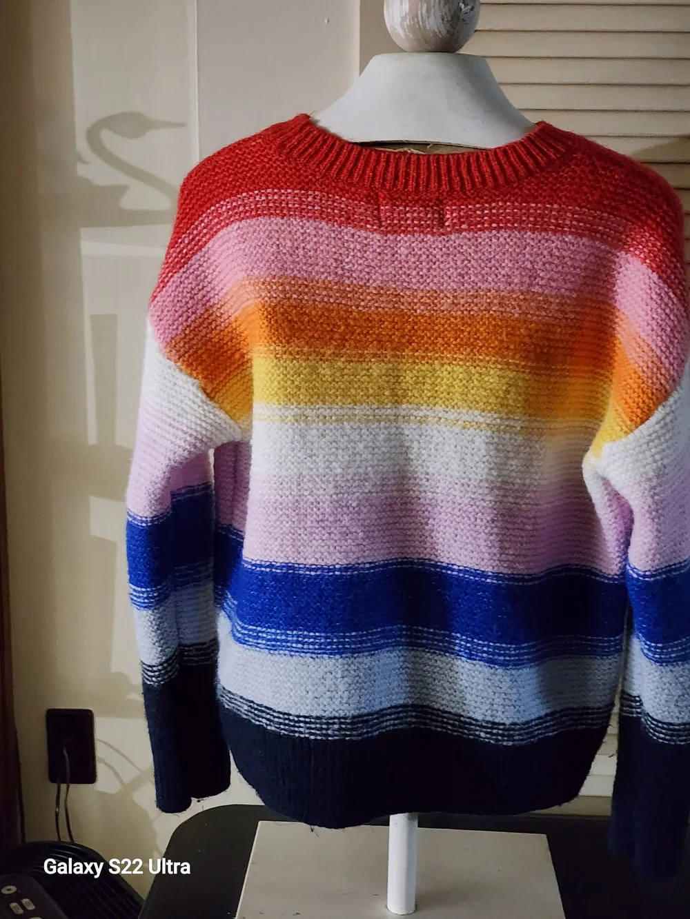 Old Navy Striped Rainbow Crewneck Sweater - Multicolor